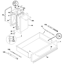 79099503993 Elite Electric Range Drawer/small door Parts diagram