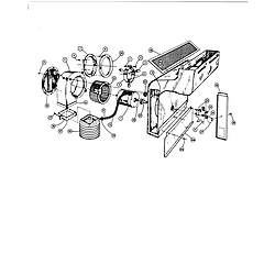 88370 Range Blower assembly/plenum Parts diagram
