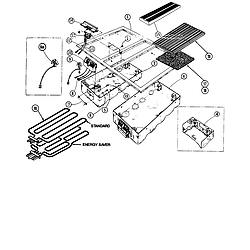 88370 Range Top assembly Parts diagram