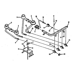 9113658811 Gas Range Top burner section Parts diagram