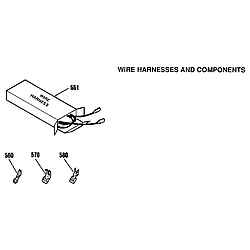 9114012190 Elecric Built-In Oven Wire harnesses and components Parts diagram