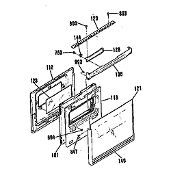 911401299 24" Electric Built-in Oven KENMORE 24 diagram