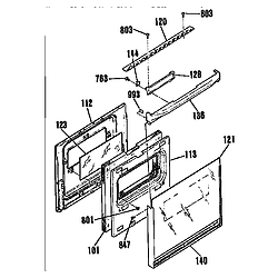 9114012992 24" Electric Built-in Oven KENMORE 24 diagram