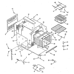 9114018813 Electric Buil-In Oven Body section Parts diagram