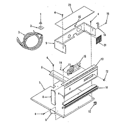 9114018813 Electric Buil-In Oven Control panel section Parts diagram