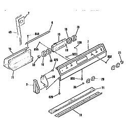 9114552092 Drop-In Electric Range Control section Parts diagram