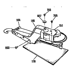 9114552092 Drop-In Electric Range Door lock section Parts diagram