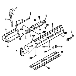 911455219 Drop-In Electric Range Control section Parts diagram