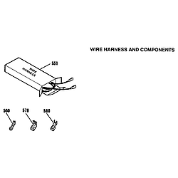 9114552191 Drop-In Electric Range Harness and components Parts diagram