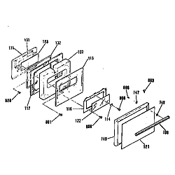 911455459 30" Electric Drop-In Range KENMORE 30 diagram