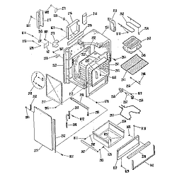 911465219 Slide-In Range Body section Parts diagram