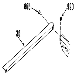 911465219 Slide-In Range Optional rear main top filler 8028790 Parts diagram