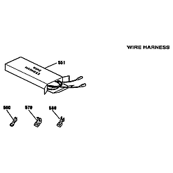 911467259 Slide-In Range Wire harness Parts diagram