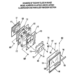 9114672991 Slide-In Range Door Parts diagram