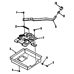 9114698812 Electric Range Door lock section Parts diagram