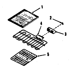 9114698812 Electric Range Electric grill module kit 4998640 Parts diagram