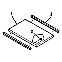 9114698812 Electric Range Griddle/grill cover module kit 4998510 Parts diagram