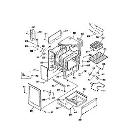 9119352190 Electric Range Body Parts diagram