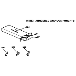 9119352192 Electric Free Stand Range Wire harnesses and components Parts diagram