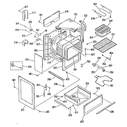 911935918 Electric Range Body section Parts diagram