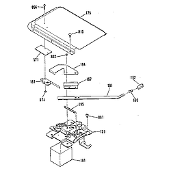 911935918 Electric Range Door lock section Parts diagram