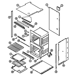 9122XPB Range Oven/body Parts diagram