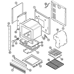 9475XVB Range Body Parts diagram