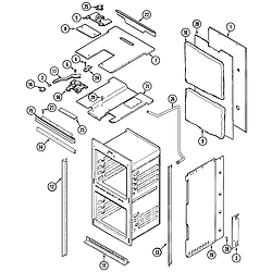 9825VUV Electric Oven Body Parts diagram