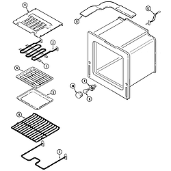9875XRB Range Oven Parts diagram