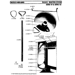A806 Washer Bleach injection system Parts diagram