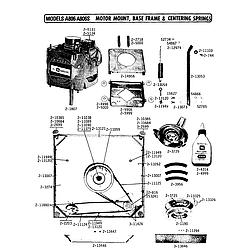 A806 Washer Motor mount Parts diagram