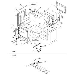 ACF4225AW Electric Range Cabinet Parts diagram