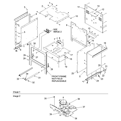 ACS3350AW Slide-in Self Cleaning Gas Range Cabinet Parts diagram