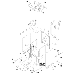 ACS4250AC Range Cabinet Parts diagram