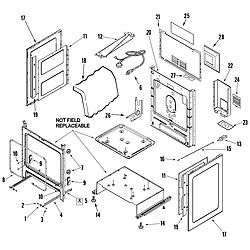 AGR5835QDQ Freestanding Gas Range Cabinet Parts diagram