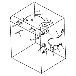 AGS761L Gas Range Electrical components Parts diagram