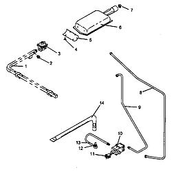 AGS761L Gas Range Gas components Parts diagram