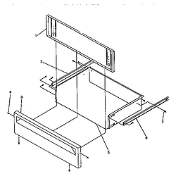 ARG7600 Gas Range Storage door Parts diagram