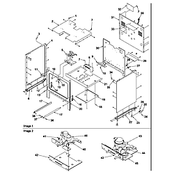 ARG7600LL Gas Range Cabinet Parts diagram