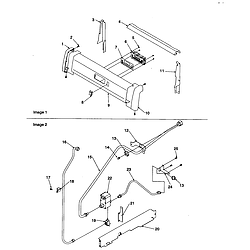 ARG7600WW Amana ARG7600WW Timer/Clock/ERC Backguard and gas supply Parts diagram