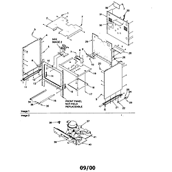 ARG7800 Gas Range Cabinet Parts diagram