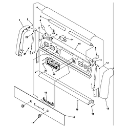 ARG7800E Gas Range Backguard Parts diagram