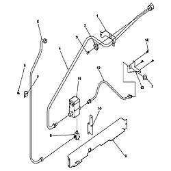 ARG7800LL Gas Range Gas supply Parts diagram