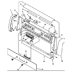 ARG7800WW Amana ARG7800WW Timer/Clock/ERC Backguard Parts diagram