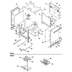 ARGS7650 Gas Range Cabinet Parts diagram