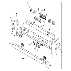 ARR6400WW Electric Range Backguard Parts diagram