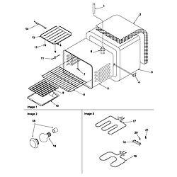 ARRS6550 Electric Slide-In Range Cavity Parts diagram