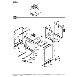 ART6510WW Electric Range Cabinet Parts diagram