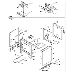 ART6511WW Electric Range Cabinet Parts diagram