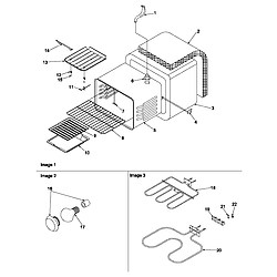 ART6610WW Electric Range And Oven Cavity Parts diagram